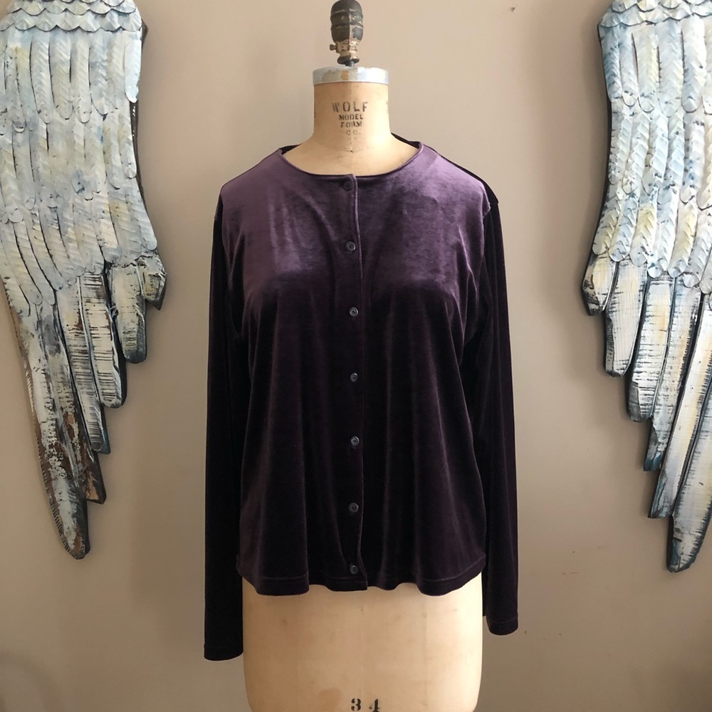 Velvet Cardigan Jacket